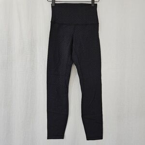 Lululemon Athletica Leggings in Black Pattern Women's Size 4